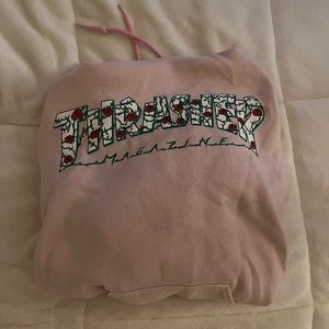 Pink Thrasher hoodie lightly worn